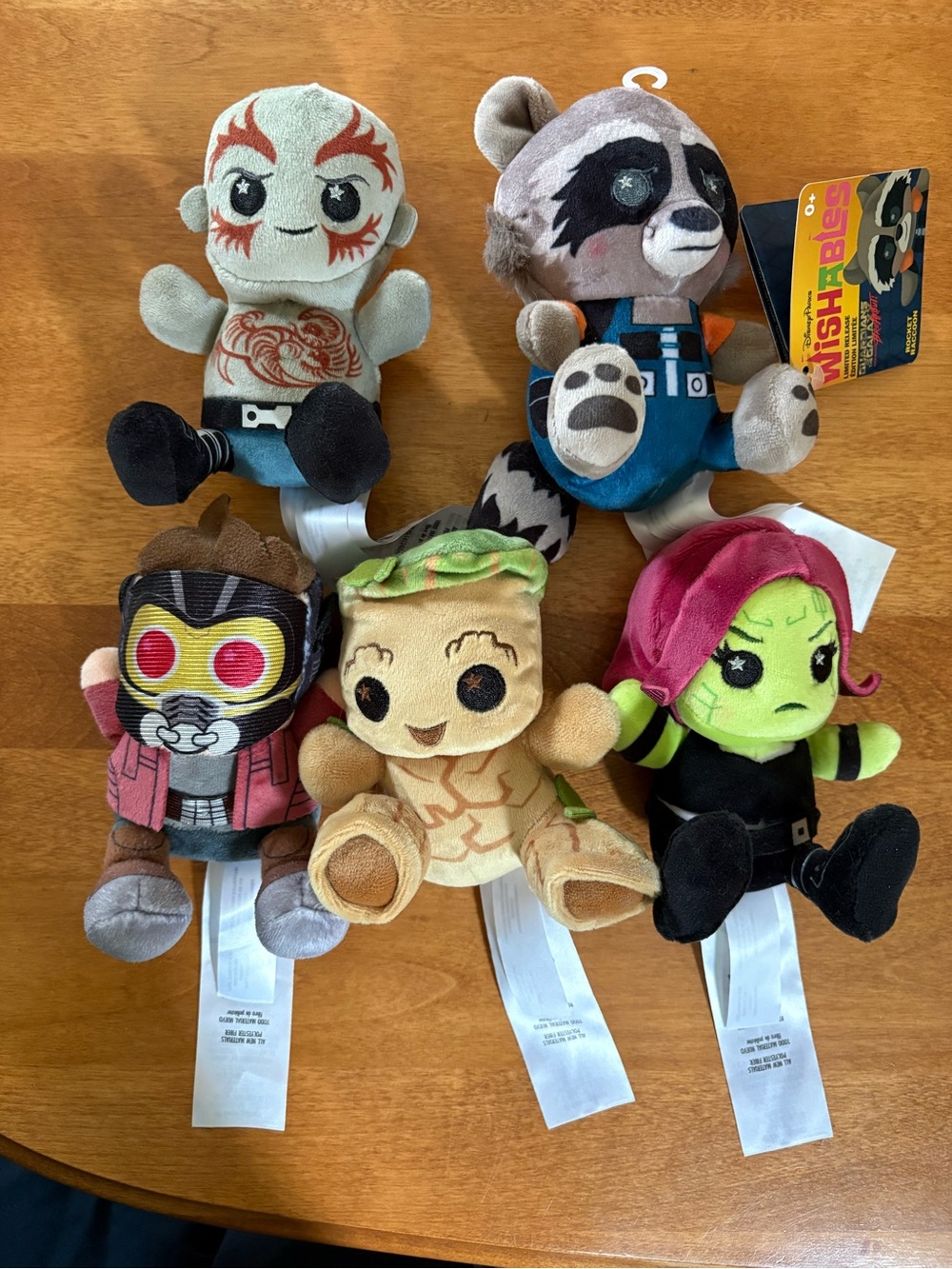 Marvel Guardians wishables p’ush Set